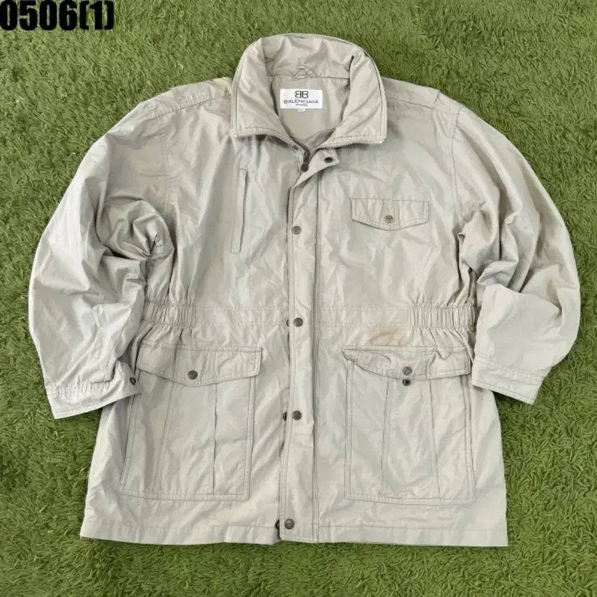 [BUNJANG] Balenciaga Beige Bomber Jacket / 발렌시아가 베이지색 봄버 자켓