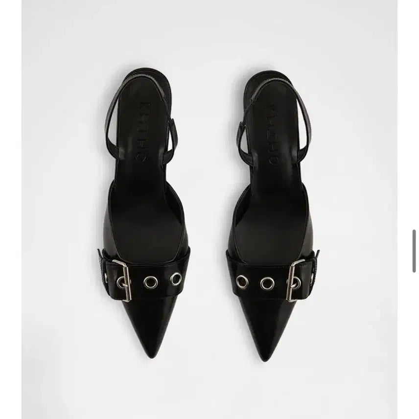 [BUNJANG] KHIHO Pointed Buckle Slingback Shoes / KHIHO 기호 포인티드 버클  슬링백 슈즈 240 실사 o
