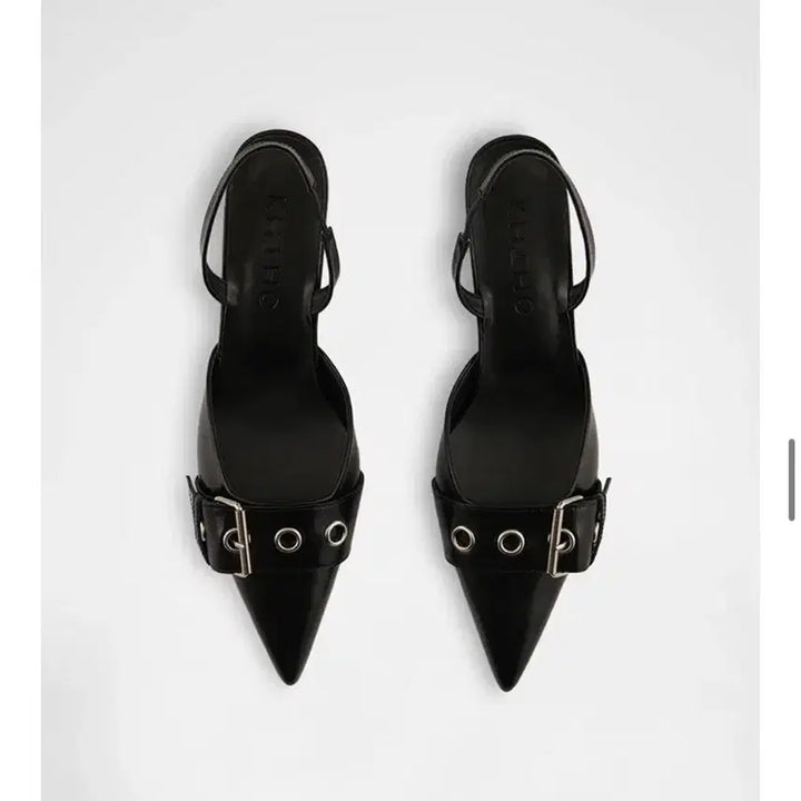 [BUNJANG] KHIHO Pointed Buckle Slingback Shoes / KHIHO 기호 포인티드 버클  슬링백 슈즈 240 실사 o
