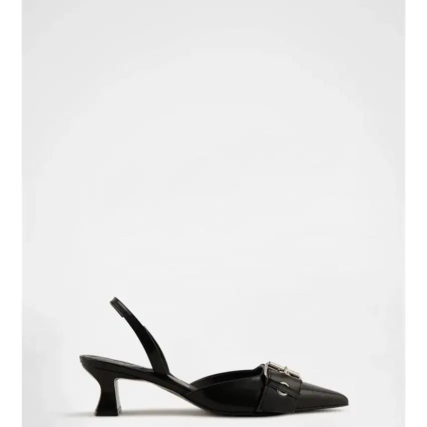 [BUNJANG] KHIHO Pointed Buckle Slingback Shoes / KHIHO 기호 포인티드 버클  슬링백 슈즈 240 실사 o