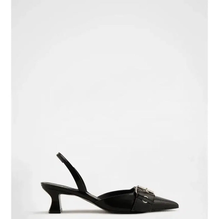 [BUNJANG] KHIHO Pointed Buckle Slingback Shoes / KHIHO 기호 포인티드 버클  슬링백 슈즈 240 실사 o