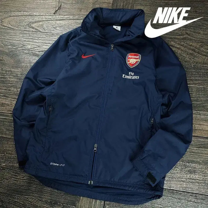 [BUNJANG] Nike Arsenal Windbreaker Jacket Navy / 나이키 아스날 바람막이 자켓 네이비 M20416