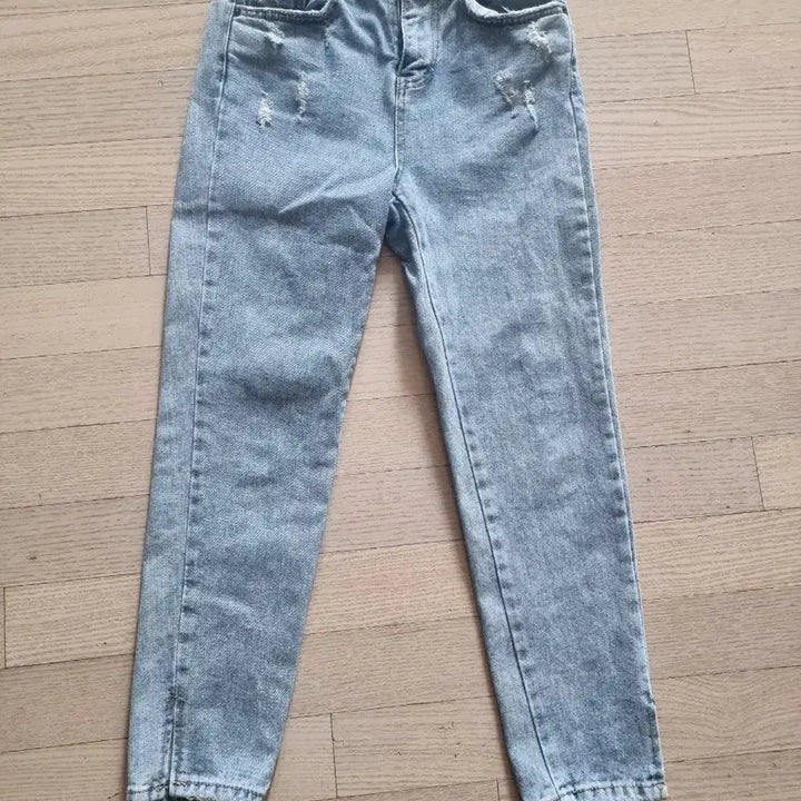 [BUNJANG] Skinny Fit Distressed Jeans - Size S (25) / 스키니핏 데미지 청바지 S사이즈 25