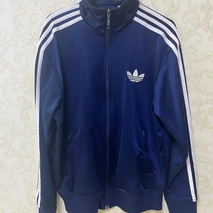 [BUNJANG] Adidas Firebird Track Jacket Jersey / 아디다스 네이비 흰색줄 트랙탑 파이어버드 자켓 져지