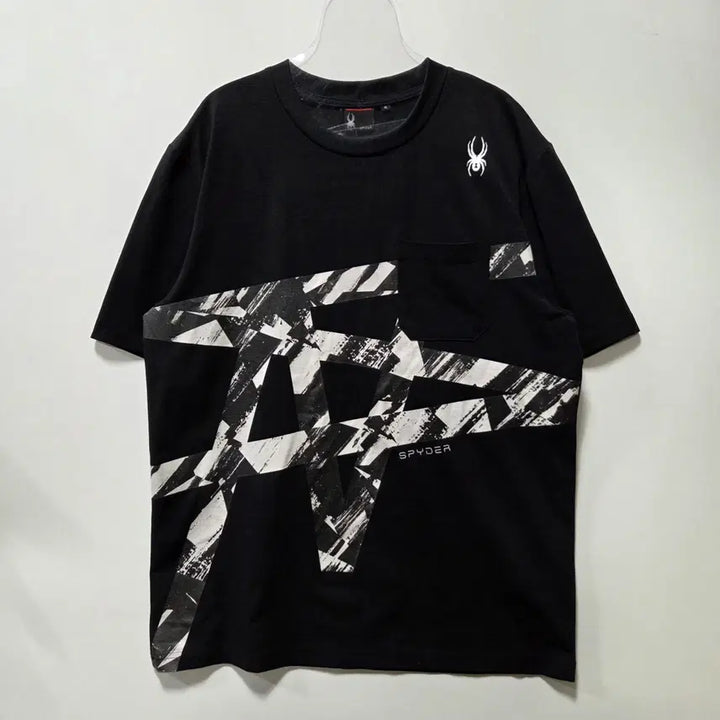 [BUNJANG] Spider Black Graphic Performance Short Sleeve T-Shirt XL / 스파이더 블랙 그래픽 기능성 반팔티 XL 26050605