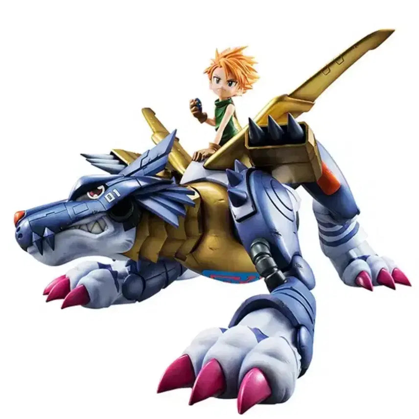 [BUNJANG] MegaHouse GEM Digimon MetalGarurumon &amp; Machinedramon Figure (Sealed) / 카톤 미개봉) GEM 디지몬 메탈가루몬 &amp; 메튜 피규어