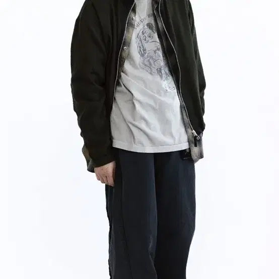 [BUNJANG] Polilu Boiled Wool Track Jacket Olive Size 2 / 폴리테루 보일드 울 트랙 자켓 올리브 2사이즈