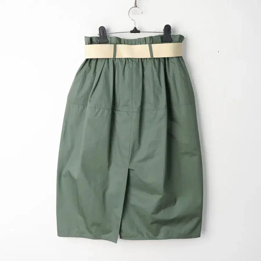 [BUNJANG] SYSTEM Cotton Banding Skirt - Khaki / 27/시스템 코튼 밴딩 스커트