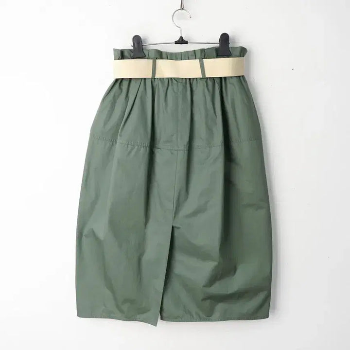 [BUNJANG] SYSTEM Cotton Banding Skirt - Khaki / 27/시스템 코튼 밴딩 스커트