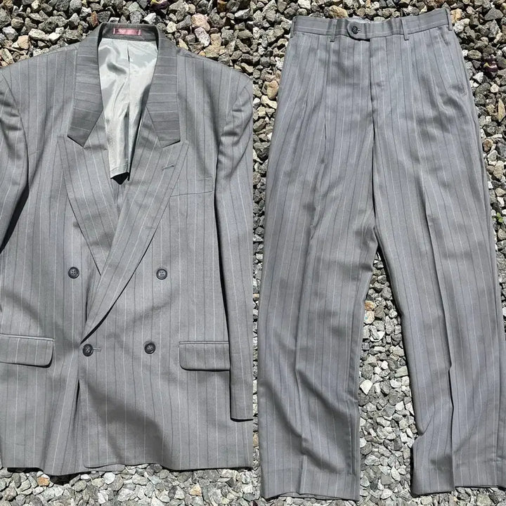 [BUNJANG] 90s Norma Ward Vintage Double Breasted Suit Set / 90s Norma Ward 빈티지 더블 셋업(실측확인)