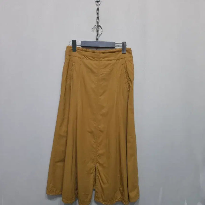 [BUNJANG] System Mustard A-Line Skirt / 시스템 머스타드 컬러 A라인 스커트