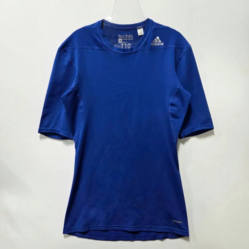 [BUNJANG] Adidas Techfit Blue Performance Short Sleeve T-Shirt / 아디다스 테크핏 블루 기능성 반팔티 110 26050606