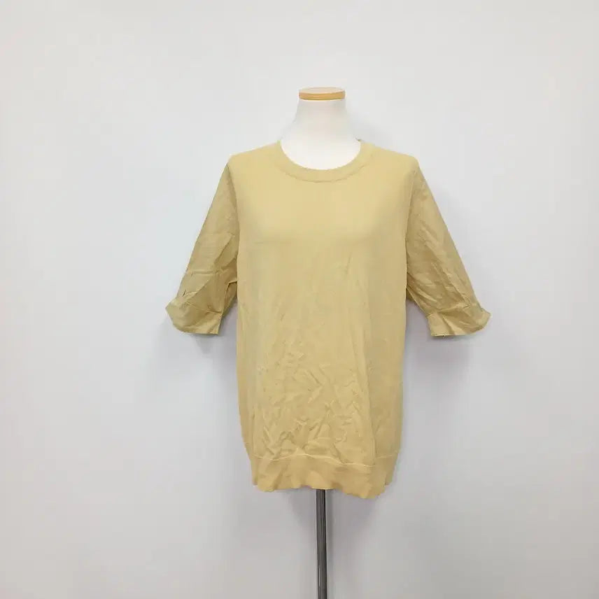 [BUNJANG] Briel 22SS Round Neck Knit T-shirt / 브리엘 22SS 반팔 라운드넥 니트 77