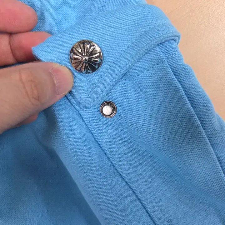 [BUNJANG] Chrome Hearts Blue Cargo Shorts XL / 크롬하츠 반바지