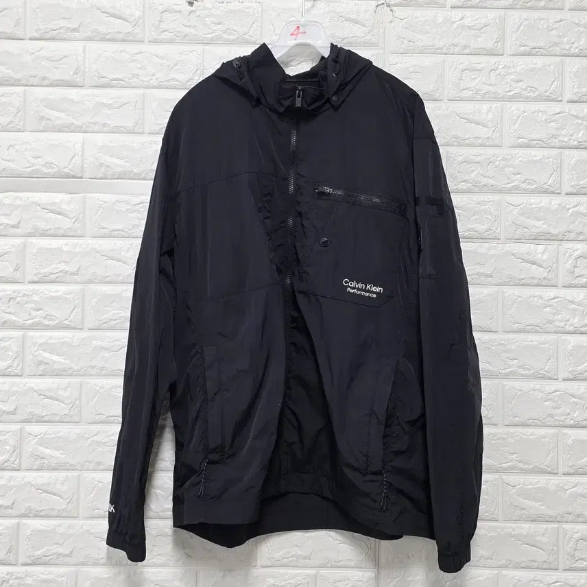 [BUNJANG] Calvin Klein CK Black Windbreaker Jacket XXL / XXL 캘빈클라인 CK 블랙 바람막이 D110