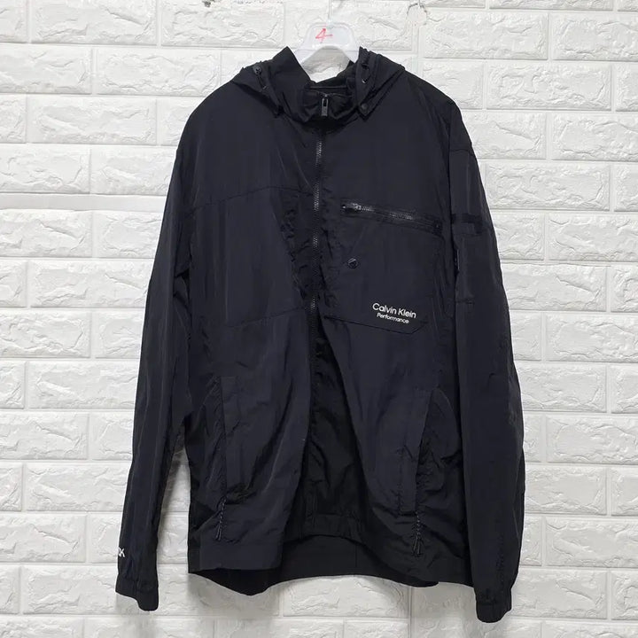 [BUNJANG] Calvin Klein CK Black Windbreaker Jacket XXL / XXL 캘빈클라인 CK 블랙 바람막이 D110