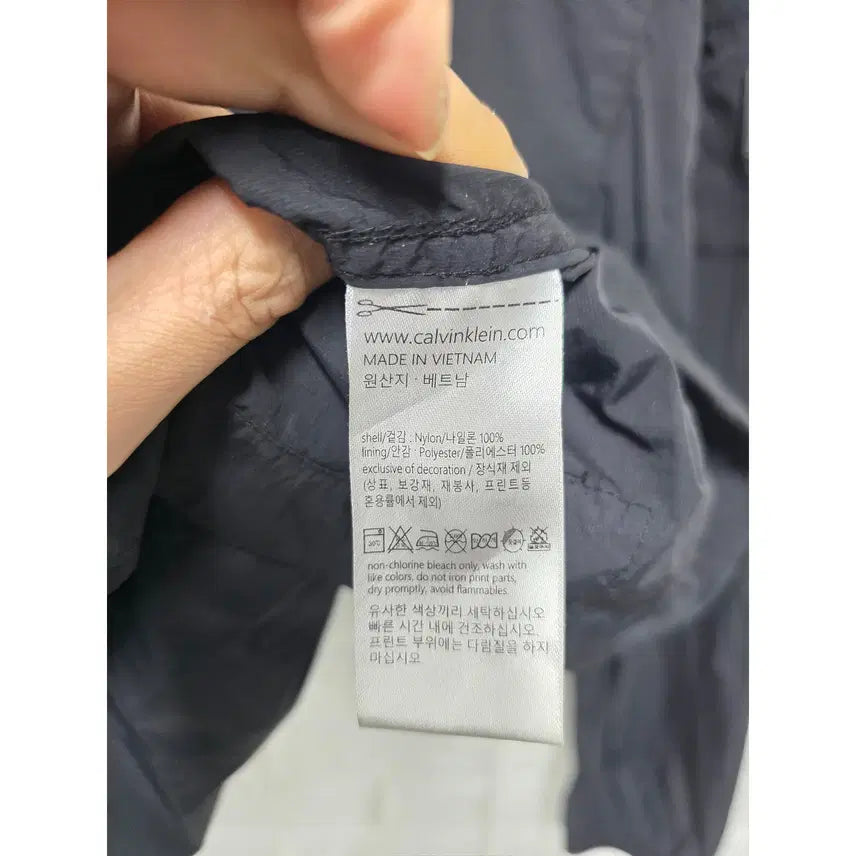 [BUNJANG] Calvin Klein CK Black Windbreaker Jacket XXL / XXL 캘빈클라인 CK 블랙 바람막이 D110
