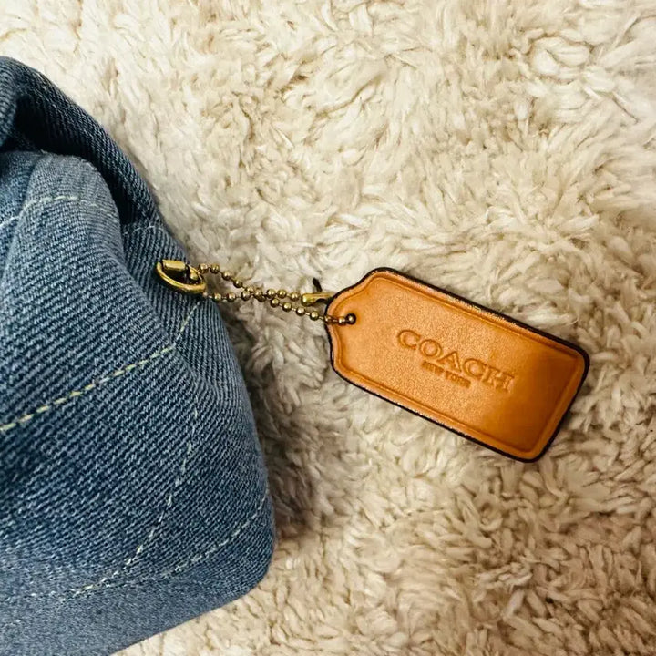 [BUNJANG] Coach Denim Quilting Tabby Bag Mini / 정품 코치 데님 퀄팅 태비 백 미니
