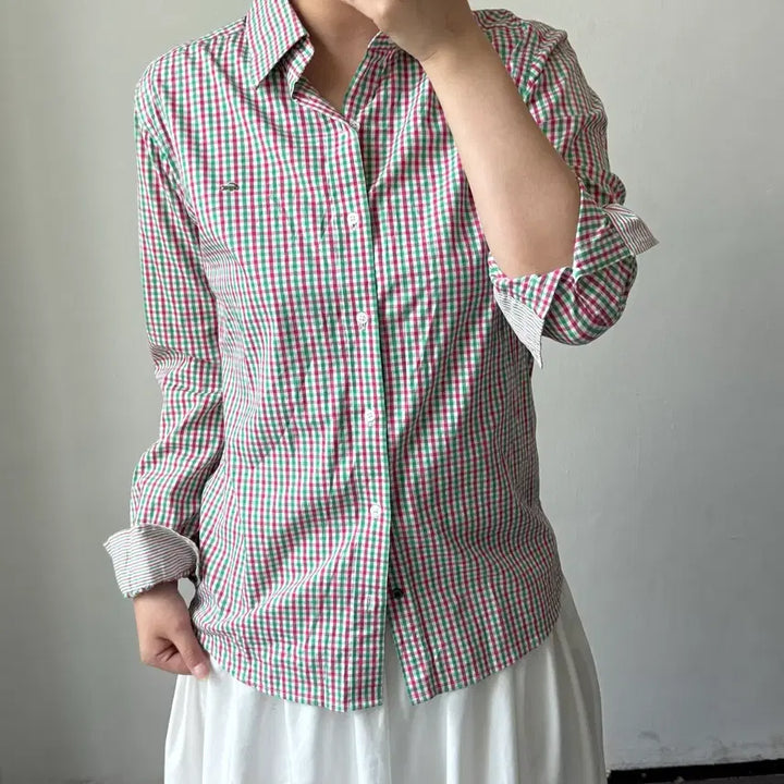 [BUNJANG] Lacoste Check Shirt / [40] 라코스테 체크 셔츠