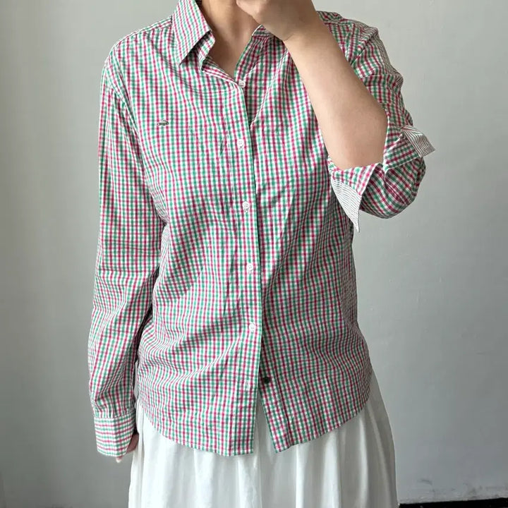 [BUNJANG] Lacoste Check Shirt / [40] 라코스테 체크 셔츠