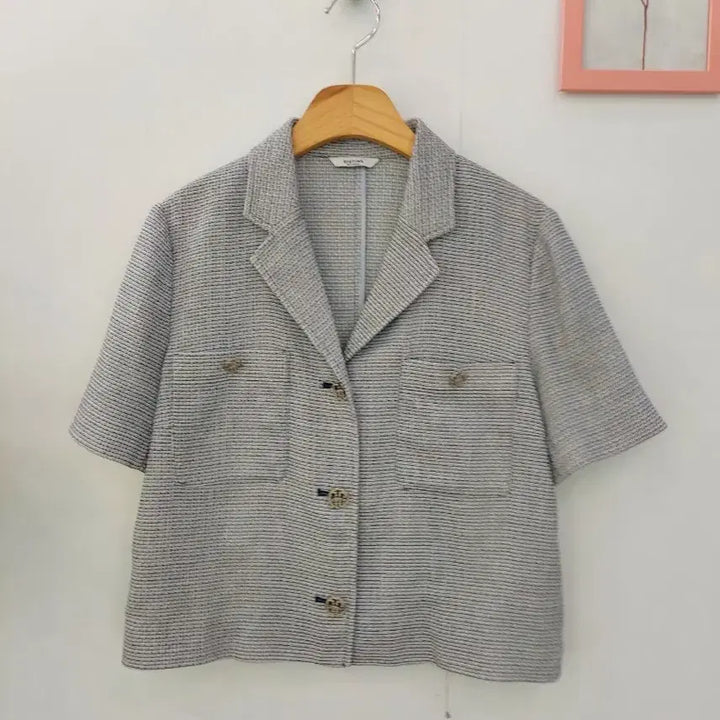[BUNJANG] Sistina Short Sleeve Cropped Jacket / 시스티나 반팔 크롭 자켓 55