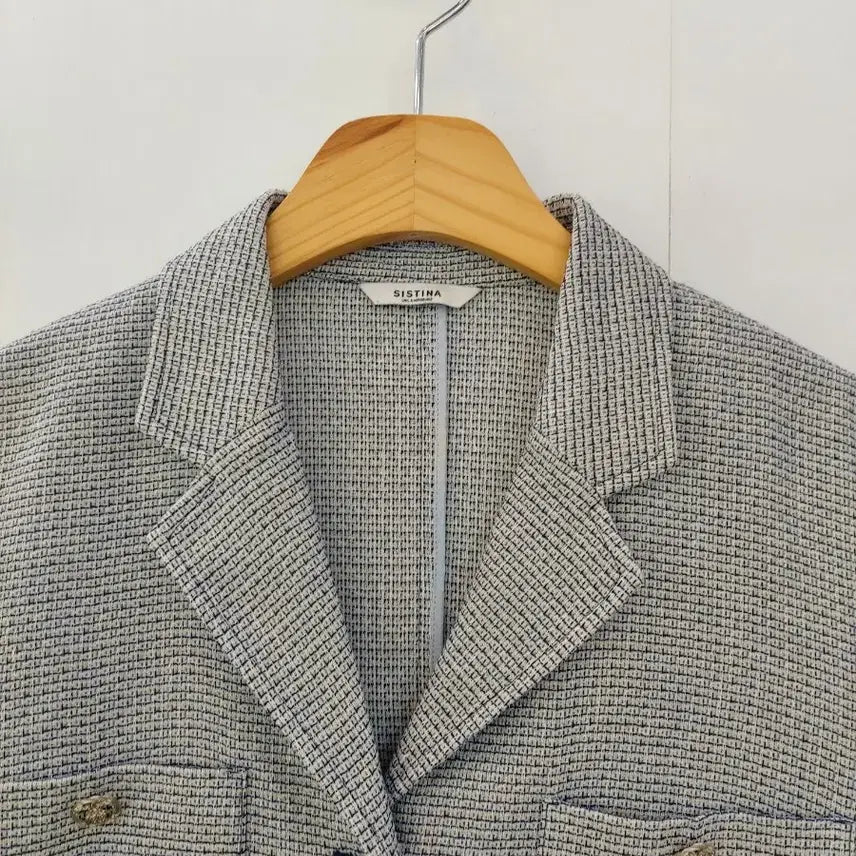 [BUNJANG] Sistina Short Sleeve Cropped Jacket / 시스티나 반팔 크롭 자켓 55