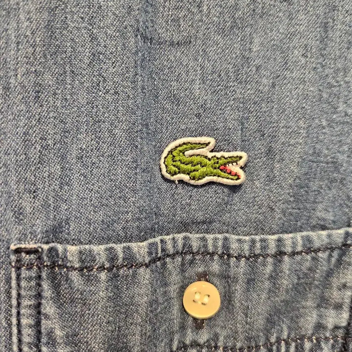 [BUNJANG] Lacoste Genuine Denim Shirt / 라코스테 정품 데님셔츠