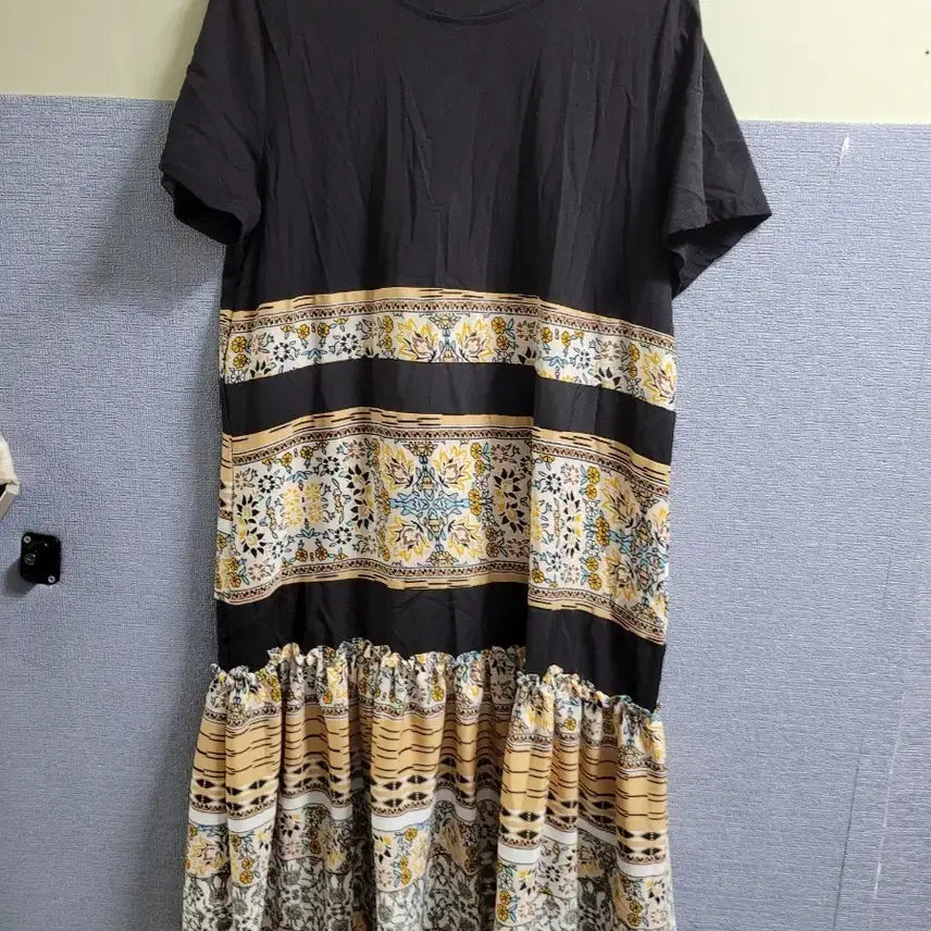[BUNJANG] Helen Blanche Black Flower Long Dress / 헬렌블랑쉬 블랙 플라워 롱 원피스