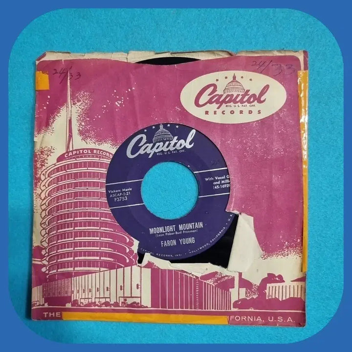 [BUNJANG] Faron Young Moonlight Mountain 7-inch Vinyl / 캐피톨 Faron Young Moonlight Mountain 7인치 L