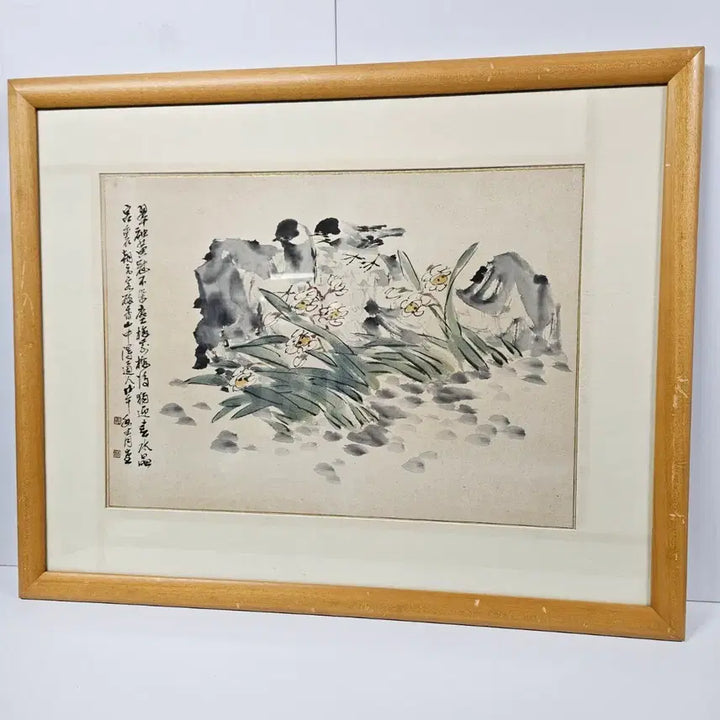 [BUNJANG] Kim Myung-jae "Hwajodo" Painting / 동양화가 청당 김명재 화조도