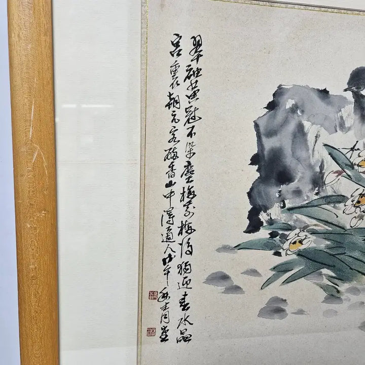 [BUNJANG] Kim Myung-jae "Hwajodo" Painting / 동양화가 청당 김명재 화조도