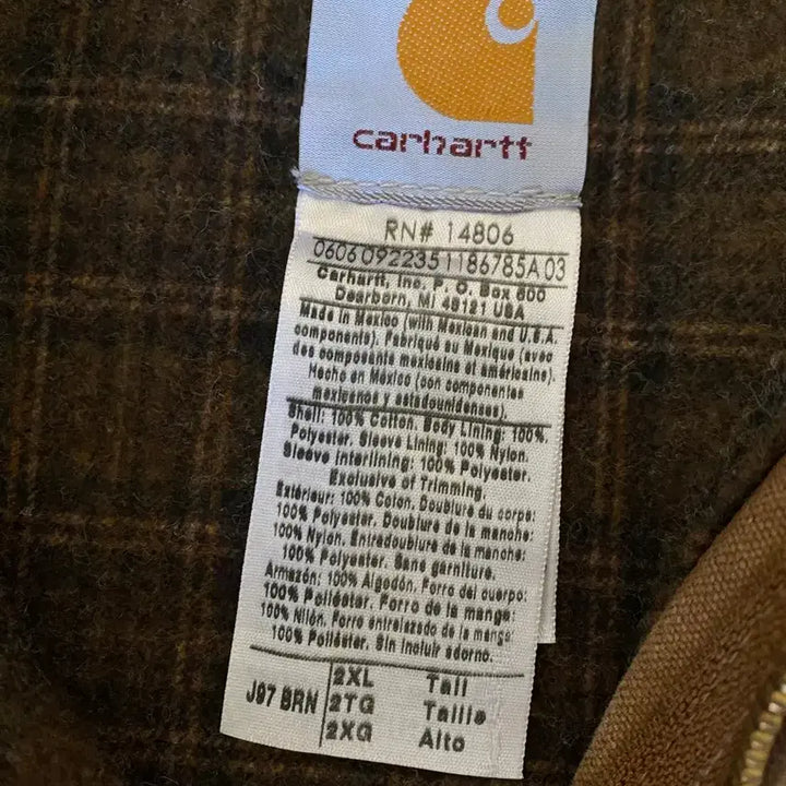 [BUNJANG] Carhartt J97 Detroit Jacket XXL Tall Brown / (XXL) 칼하트 j97 BRN 디트로이트 자켓