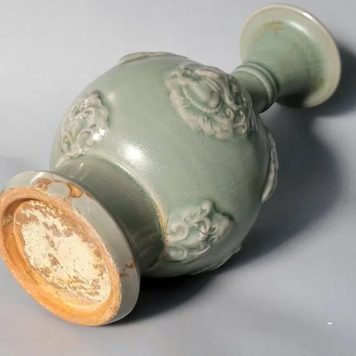 [BUNJANG] Yongcheon Kiln Celadon Inlaid Vase / 용천요 청자 첩화  도자기 화병