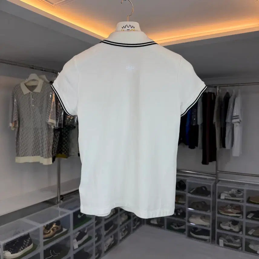 [BUNJANG] Moncler Big Logo Wappen Patch Polo T-shirt / 몽클레어 빅로고 와펜 패치 카라티셔츠