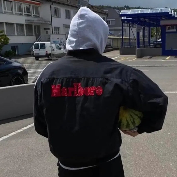 [BUNJANG] 90s Vintage Marlboro Reversible Bomber Jacket / (L) 90s 빈티지 말보로 리버시블 봄버 자켓