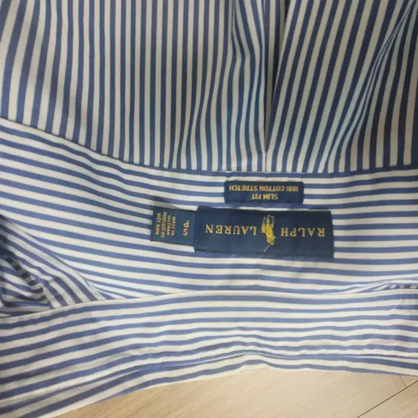 [BUNJANG] Polo Ralph Lauren Striped Shirt Slim Fit Size S / 폴로 스트라이프 셔츠 슬림S