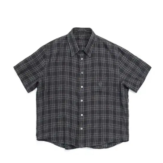 [BUNJANG] Haechingroom Argyle Check Short Sleeve Shirt Size 2 / 해칭룸 애로우 아가일 체크 반팔 셔츠 2사이즈