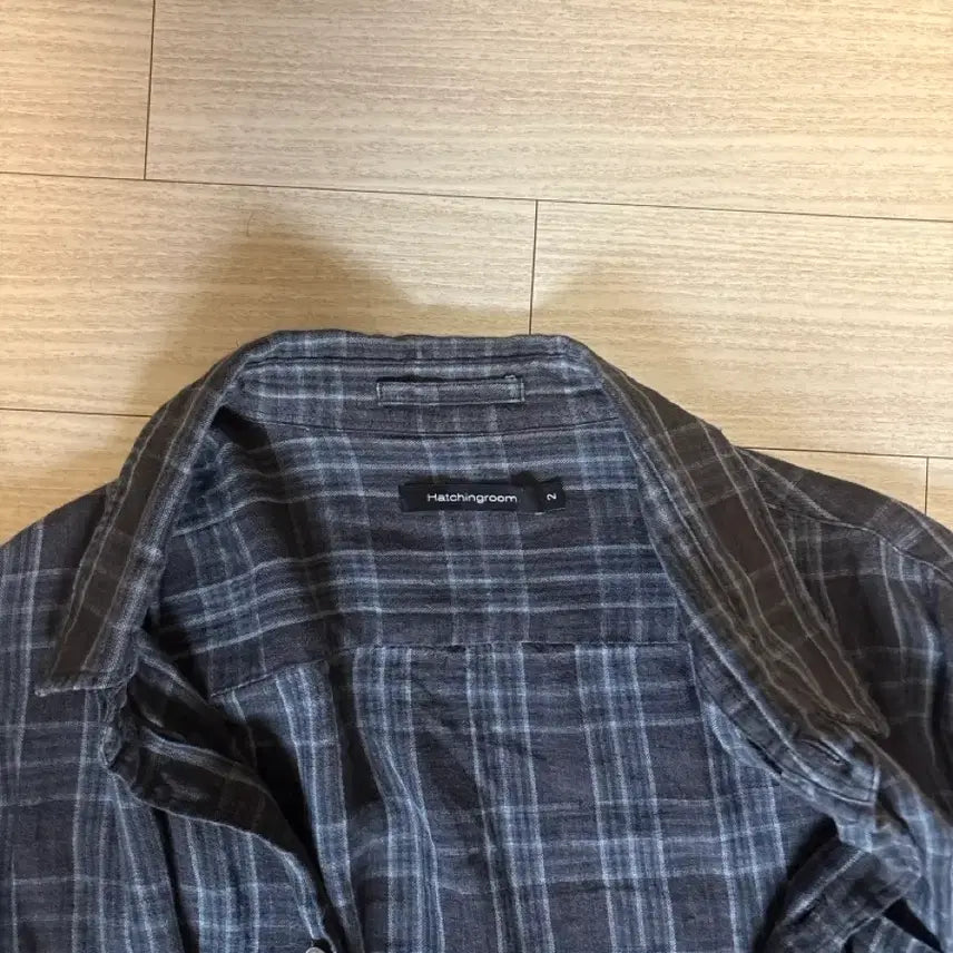 [BUNJANG] Haechingroom Argyle Check Short Sleeve Shirt Size 2 / 해칭룸 애로우 아가일 체크 반팔 셔츠 2사이즈