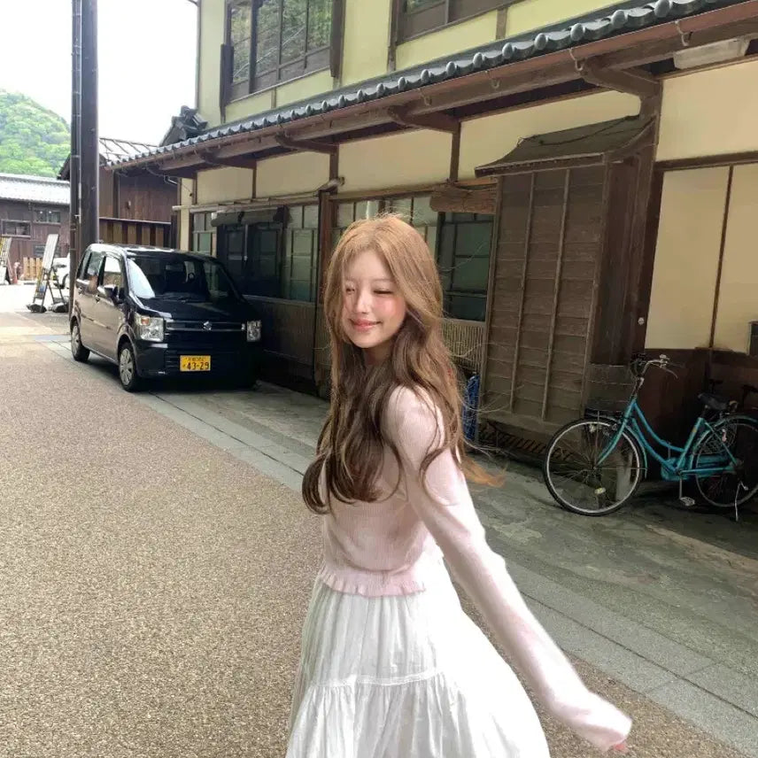 [BUNJANG] Live Hour Linen Cardigan (Pink) / 리브아워 린넨 가디건 (핑크)