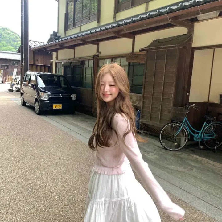 [BUNJANG] Live Hour Linen Cardigan (Pink) / 리브아워 린넨 가디건 (핑크)