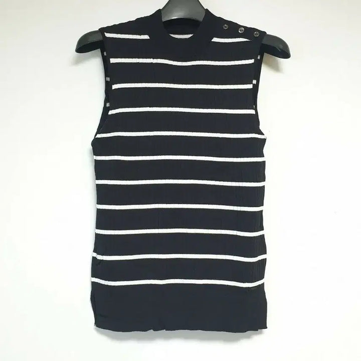 [BUNJANG] Phantom Stripe Sleeveless Knit / 팬텀 스트라이프 민소매 니트