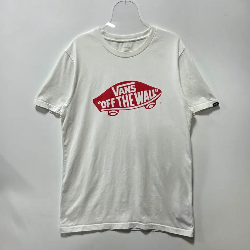 [BUNJANG] Vans Off The Wall Logo Short Sleeve T-Shirt M / 반스 화이트 오프 더 월 로고 반팔 티셔츠 M 26050610