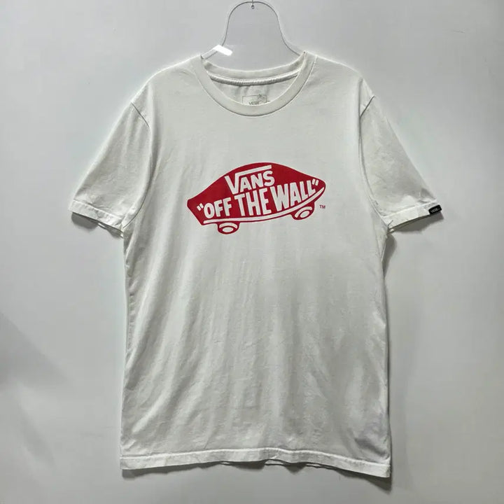 [BUNJANG] Vans Off The Wall Logo Short Sleeve T-Shirt M / 반스 화이트 오프 더 월 로고 반팔 티셔츠 M 26050610