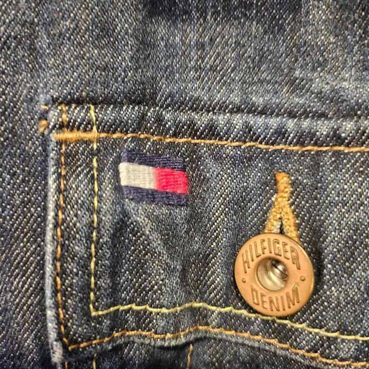 [BUNJANG] Tommy Hilfiger Genuine Cropped Denim Jacket / 타미힐피거 정품 크롭 데님자켓