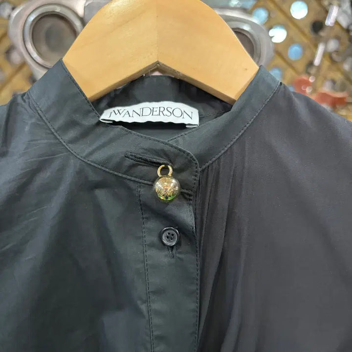[BUNJANG] JW Anderson China Collar Wrap Shirt Dress / JW 앤더슨(JW Anderson)차이나 칼라 랩 셔츠 드레스 롱 원피스