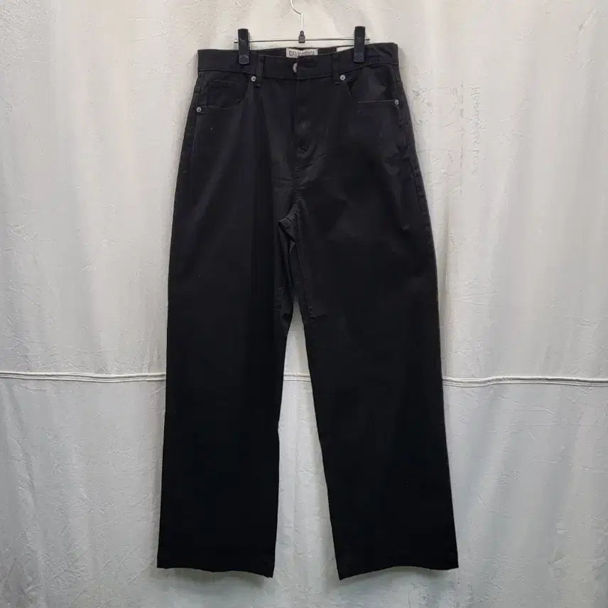 [BUNJANG] WhoAU Black Wide Denim Pants / 후아유 블랙 와이드 데님 팬츠