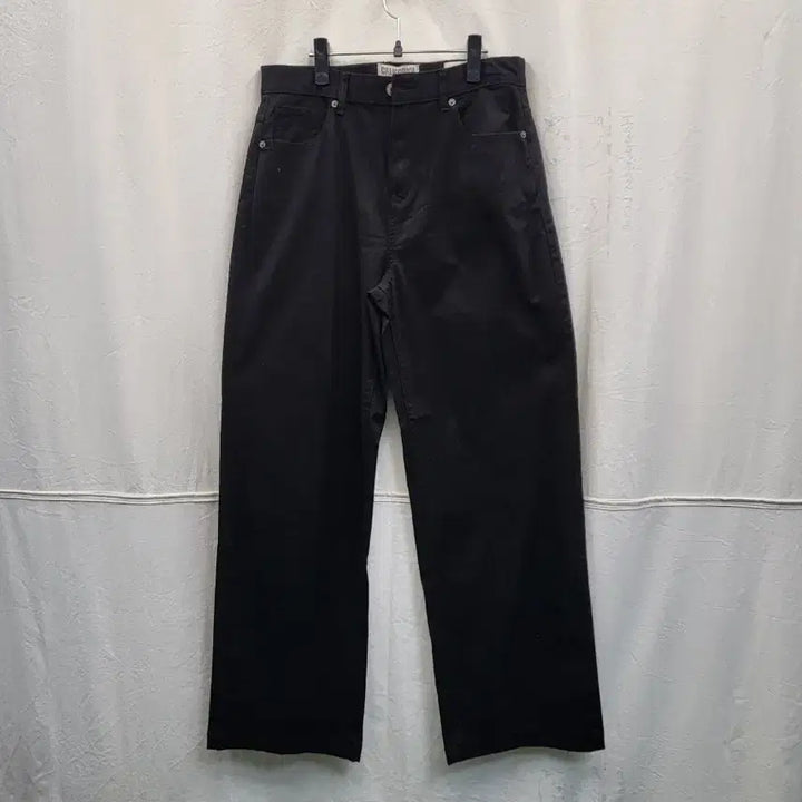 [BUNJANG] WhoAU Black Wide Denim Pants / 후아유 블랙 와이드 데님 팬츠