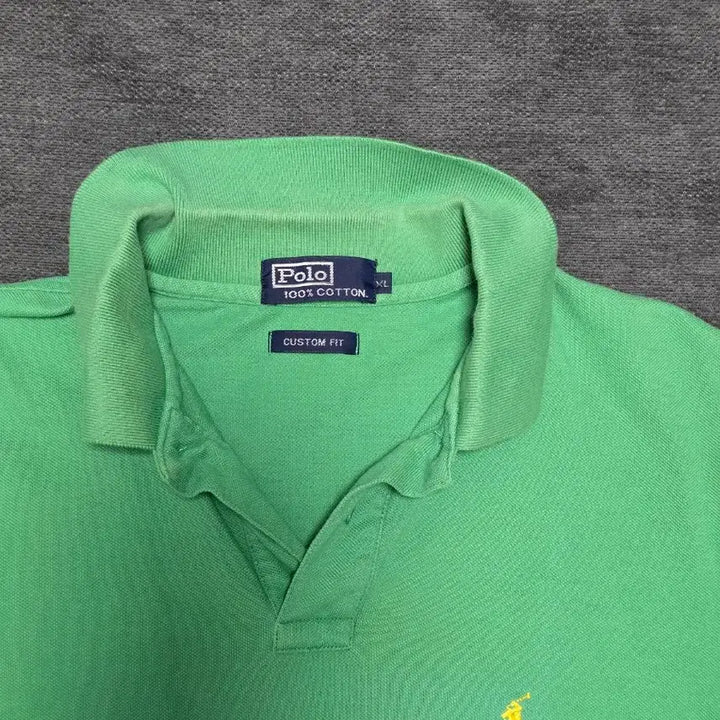 [BUNJANG] Polo Ralph Lauren Custom Fit PK T-Shirt Green / 폴로 랄프로렌 커스텀핏 PK 반팔티 그린