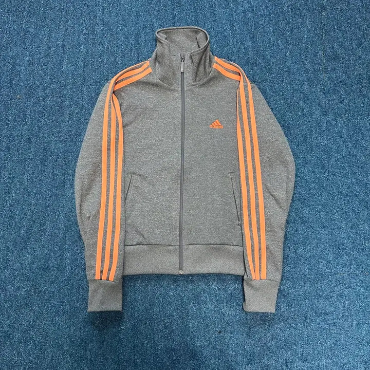 [BUNJANG] Adidas Cropped Jersey Grey Orange / 아디다스 크롭 져지 그레이 오렌지