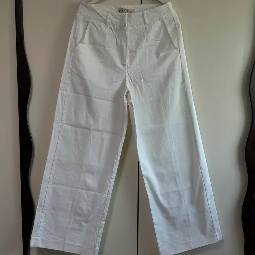 [BUNJANG] Hander Cotton Wide Pants White / hander 코튼 와이드 팬츠 화이트 2